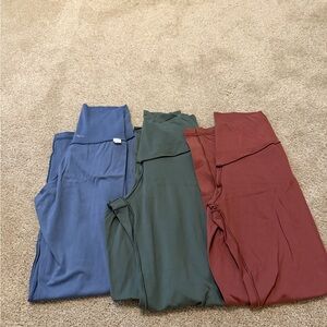 Aerie OFFLINE Yoga Leggings - Blue and Green